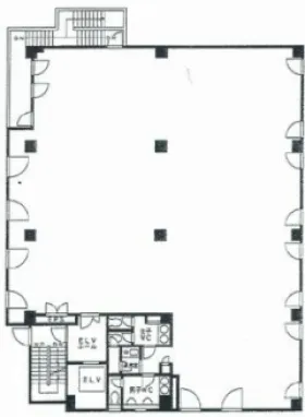 上野ビルの基準階図面