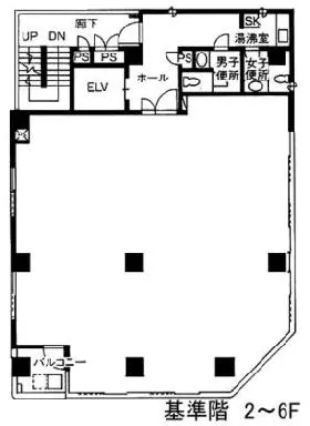 千代田第3手塚ビルの基準階図面