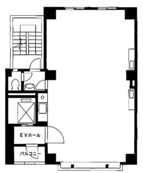 富士ビルの基準階図面