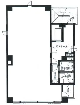 高円寺岡本ビルの基準階図面