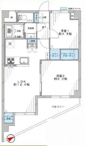 ベルハイム西荻窪第3の基準階図面