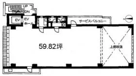 渋谷STビルの基準階図面