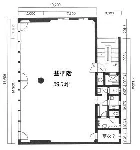 ハゴロモビルの基準階図面