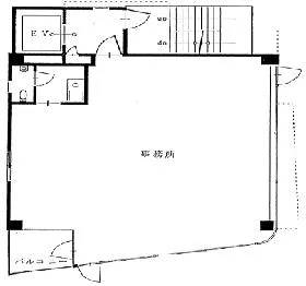 エイケイエス八丁堀ビルの基準階図面