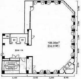 GINZA MSTビルの基準階図面