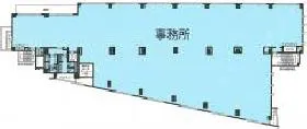 ヒューリック目黒三田(旧:Primegate目黒三田)ビルの基準階図面