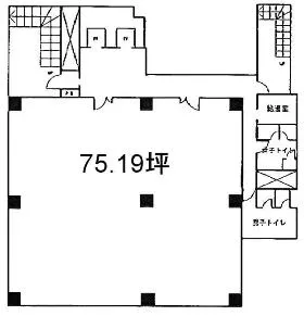 東洋ビルの基準階図面