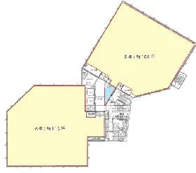西五反田7丁目ビル(旧オーク五反田)ビルの基準階図面