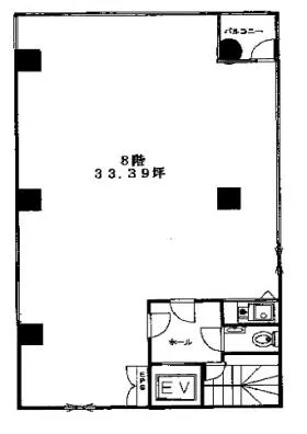 YSビルの基準階図面