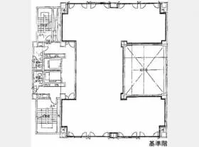 亀戸東口駅前ビルの基準階図面