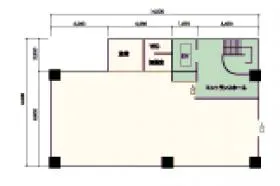 第1ビル別館南棟の基準階図面
