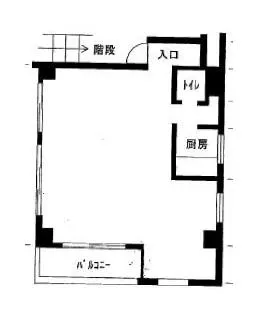 番町パレスビルの基準階図面
