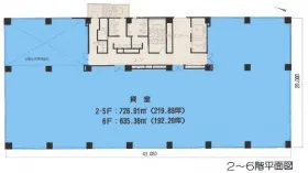 東陽パーク(旧住友不動産東陽)ビルの基準階図面