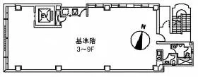 大一東京ビルの基準階図面