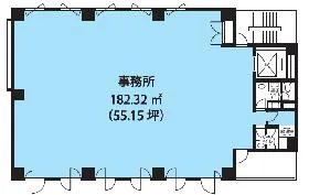VORT水天宮Ⅰビル(秀和蛎殻町)の基準階図面