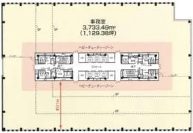NBF豊洲ガーデンフロントビルの基準階図面