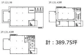 タケザワビルの基準階図面