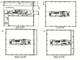 IXINALL門前仲町の基準階図面