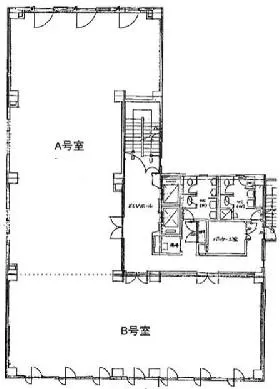 北沢ビルの基準階図面