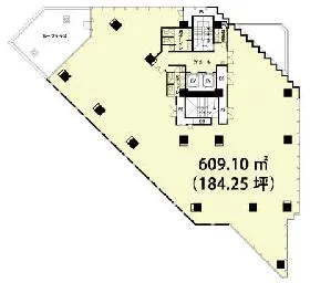 ACNプライムタワー東陽町の基準階図面