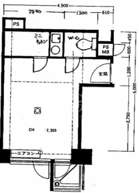 ローレル永田町ビルの基準階図面