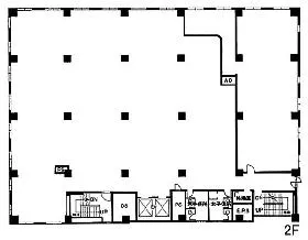 麹町広洋ビルの基準階図面