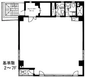 オーセンティック半蔵門ビルの基準階図面