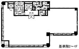 セブネスビルの基準階図面