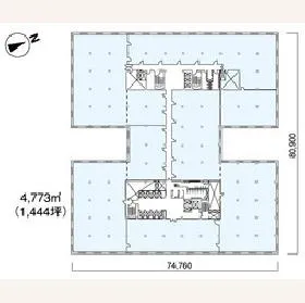 新有楽町ビルの基準階図面