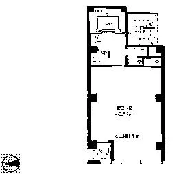 文栄小川町ビルの基準階図面