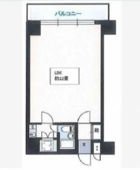 ビラカーサ五番町の基準階図面