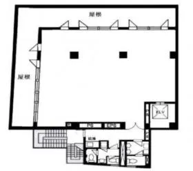 BDA二番町ビルの基準階図面