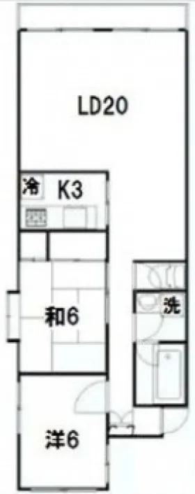 六番町ステートビルの基準階図面
