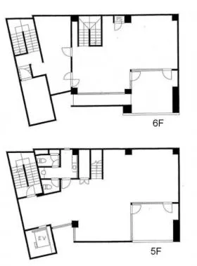 六番町市川ビルの基準階図面
