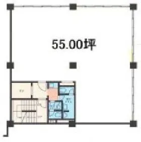 新京橋ビルの基準階図面