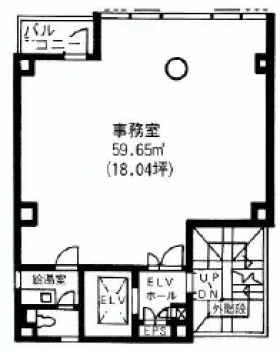 九段中島ビルの基準階図面