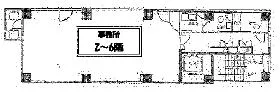 銀座ビルの基準階図面