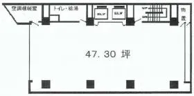 ニュー銀座ビルの基準階図面