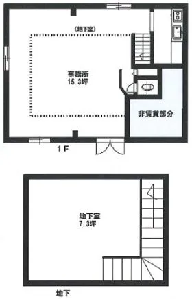 横山ビルの基準階図面