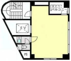 九段小家ビルの基準階図面