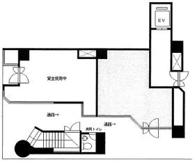 九段木田ビルの基準階図面