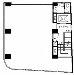 九段芦川ビルの基準階図面