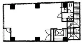紀尾井町第2山本ビルの基準階図面