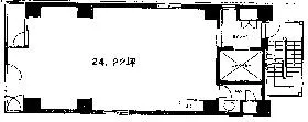 九段中央ビルの基準階図面