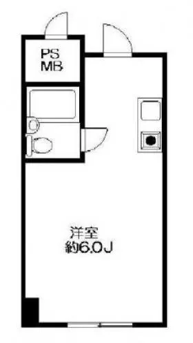 朝日九段マンションビルの基準階図面