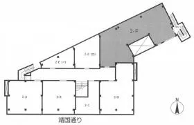市ケ谷プラザビルの基準階図面