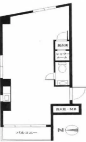 エクレール平河町ビルの基準階図面