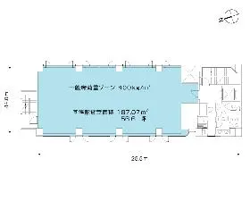 巴町アネックス2号館ビルの基準階図面