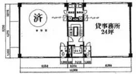 BFビルの基準階図面
