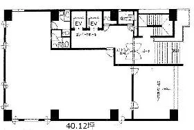 井関ビルの基準階図面